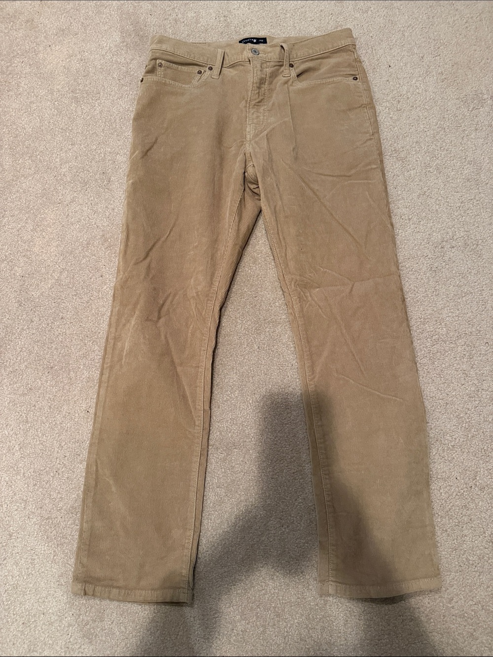 Lucky Brand Men's Corduroy Pants in Tan Brown